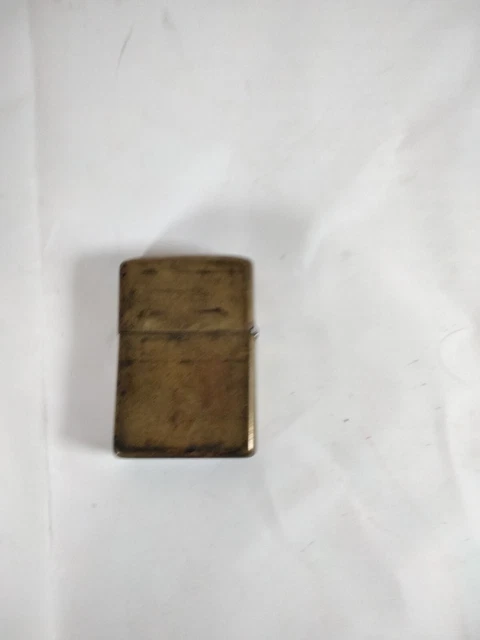 2019 Zippo Lighter - Solid Brass - Made in Bradford, USA - Nice Patina