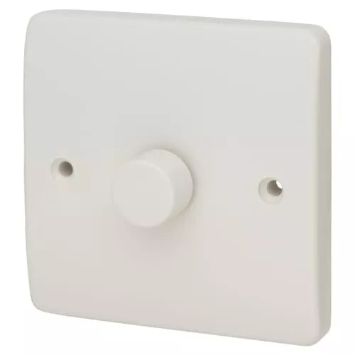 MK Logic Plus 500W/400VA 1 Gang 2 Way Intelligent Dimmer White