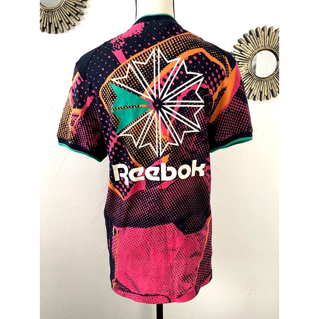 Vintage Reebok Lemar & Dauley Mesh Jersey Mens Size Small Pink Athletic Shirt