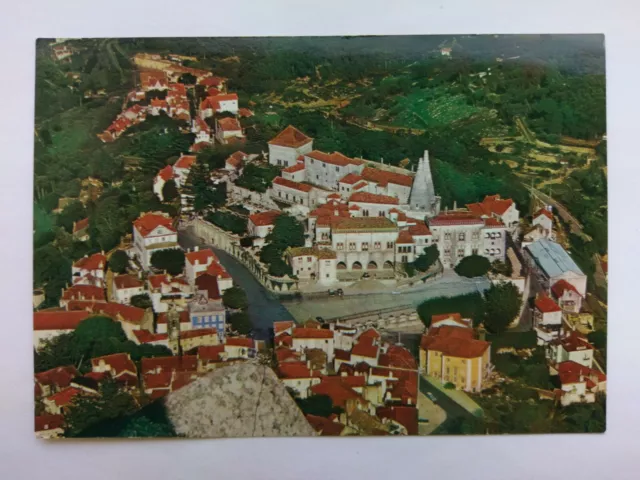 Sintra Portugal Vintage colour postcard c1970s Aerial view