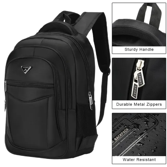 Mens Womens Large Laptop Backpack Waterproof Rucksack Shoulder Travel School Bag