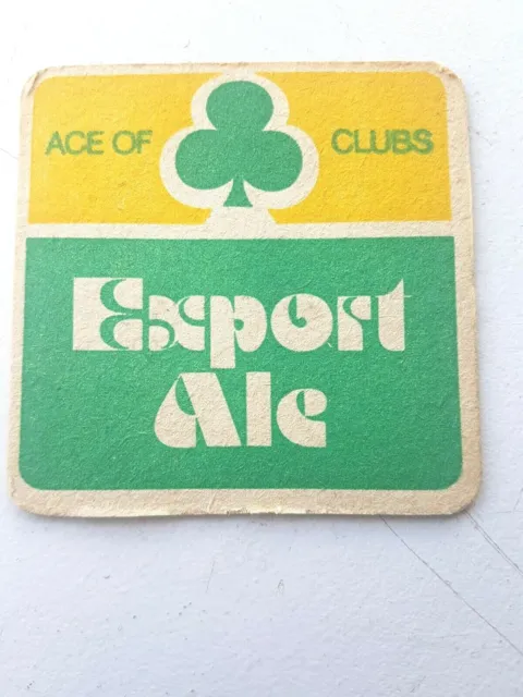 Vintage  NORTHERN CLUBS FEDERATION - Ace Of Clubs Cat No'308  Beermat / Coaster