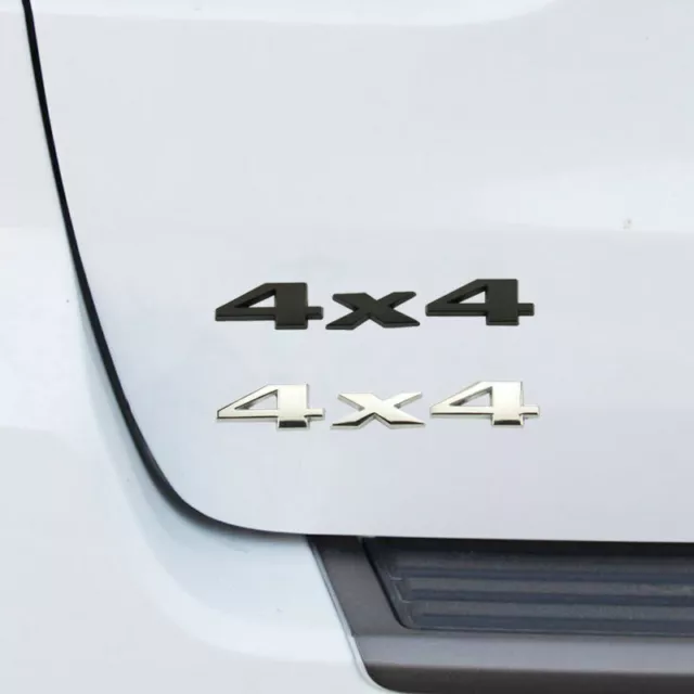 4x4 Logo Car Auto Off Road Fender/Trunk Metal Silver Chrome Emblem Sticker Badge
