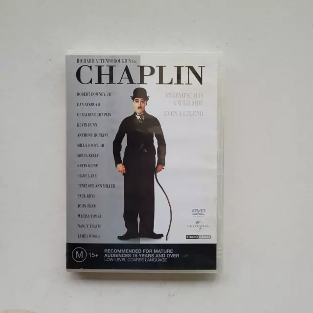 Chaplin (1992) - Region 4 DVD - Robert Downey Jr. - Anthony Hopkins - Free Post