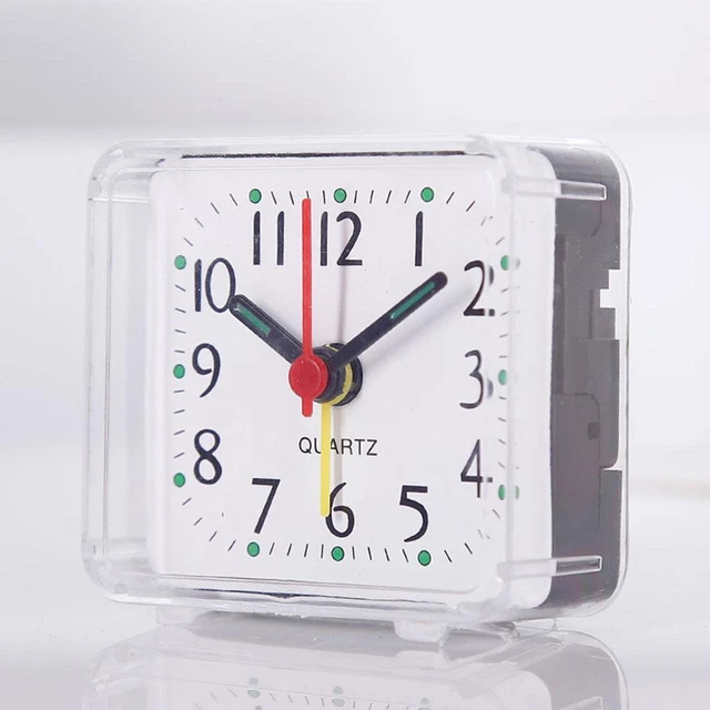 New Silent Alarm Clock Night Light Bell Alarm Bedroom Alarm Small Bedside S4C8