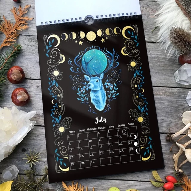 NEW YEAR'S GIFTS Dark Forest Lunar Calendar 2024 Butterfly Calendar