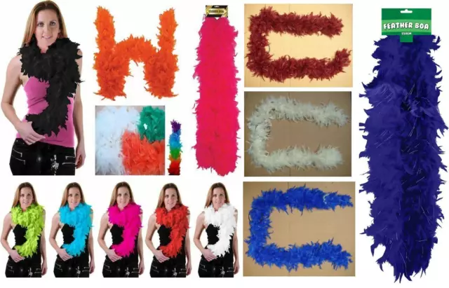 Adult Feather Boa Soft 150cm High Quality Flapper Showgirl Dance Fancy Boas