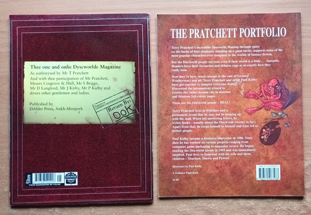 Disc Word SFX TERRY PRATCHETT'S DISCWORLD Magazine With Poster + The Pratchett ...
