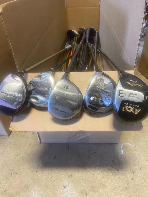 Wholesale Lot of 30 Mixed Woods. Tour Edge, Warrior, Tommy Armour etc.