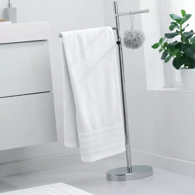 Drap de Douche 70x130cm Uni Blanc 2