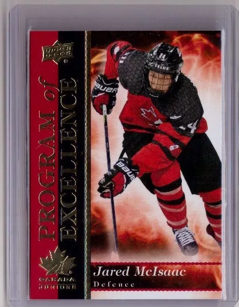 JARED McISAAC 18/19 Team Canada Juniors Rookie Program of Excellence POE-22 Card