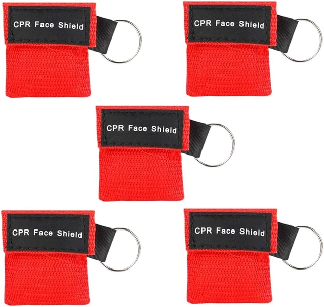 5 PCS Kit Maschere CPR con Anello Portachiavi Barriera di...