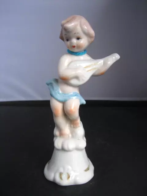 Vintage Japanese hand painted little girl figurine