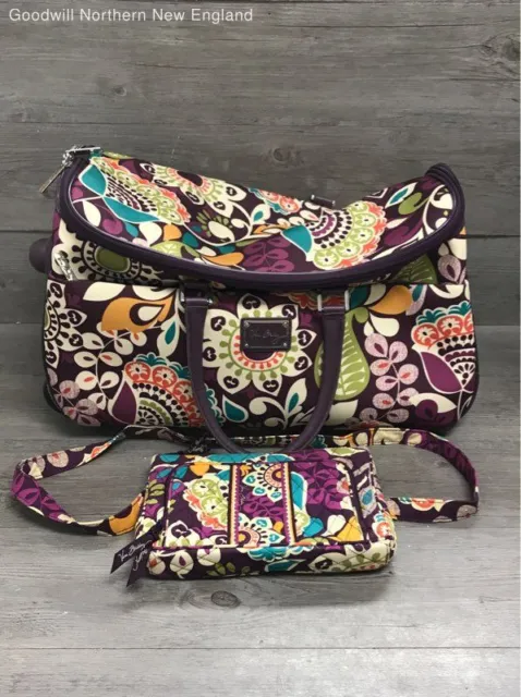 Vera Bradley Rolling Work bag Luggage Night and Day Carry-on