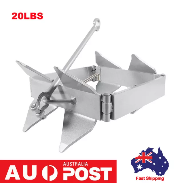 20 lb Box Fold Hold Anchor,for Boats Boat Anchors for 18' 21' 25' ，Fold Anchor
