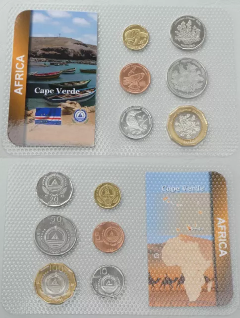 Kapverdische Islas / Cabo Verde / Cape kms Juego de monedas 1994 En Blister