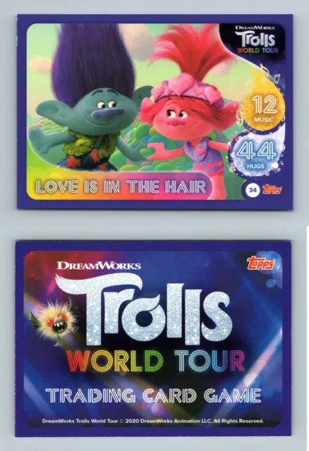 Love Is In The Air #34 Trolls World Tour 2020 Topps TCG Card
