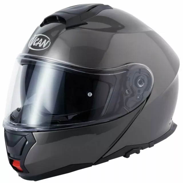 V-Can V272 Flip Front Flip Up Modular Motorcycle Scooter Crash Helmet Anthracite 3