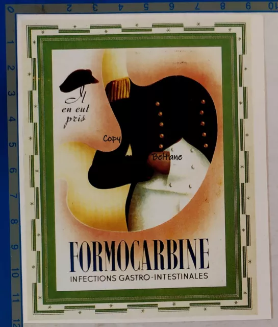 Publicité pharmacie FORMOCARBINE NAPOLEON  advert