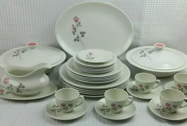 Royal Doulton Pillar Rose China Dinner / Coffee Items - Sold Individually -VGC