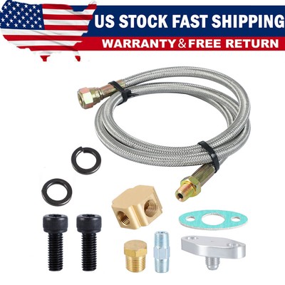 Universal Turbo Oil Feed Line Kit For T3, T3T4, T4, T70, T66, T04E, T61, T76