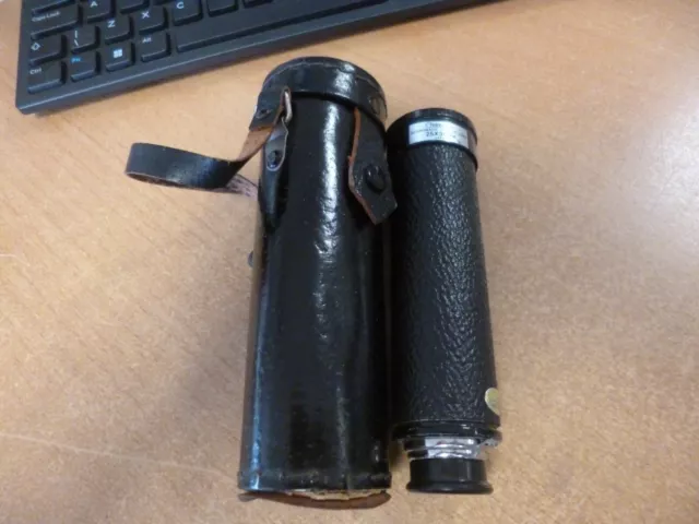 Grenkat retractable telescope in leather case