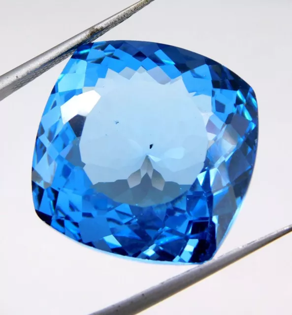 34.65 Ct Natural Burmese Blue Sapphire Cushion Cut IGL Certified LOOSE Gemstone