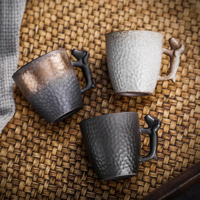 Ceramic Coffee Mugs, Latte Mug, 86ml with Handle Teacup Cappuccino Mug Espresso