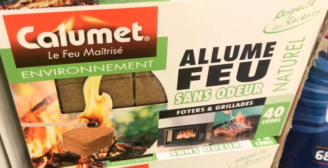 FLAM'UP SET DE 40 Cubes Allume-feu Sans Odeur Allumage Rapide Barbecue  Cheminée EUR 8,99 - PicClick FR