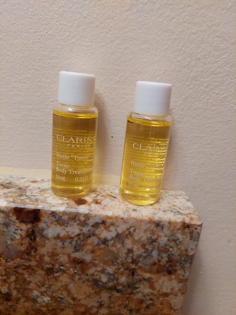 Lot 2 Clarins Huile Tonic Body Treatment Oil 10 ml 0.33 fl oz Firming/Toning New