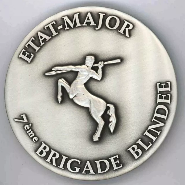 7° BRIGADE BLINDEE  Etat-Major Médaille de table 70 mm