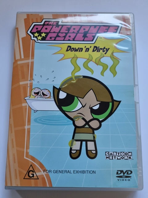 THE POWERPUFF GIRLS - Down ‘N’ Dirty DVD (PAL, 2003) RARE - Free Post