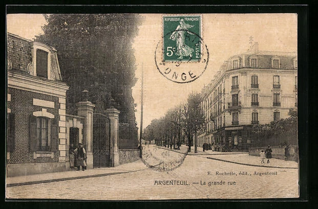 CPA Argenteuil, La grande rue