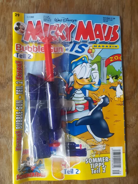Micky Maus Heft 29 2002 mit Beilage Bubble-Gun Teil 2 