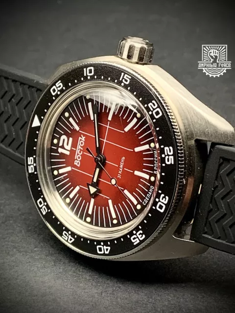 Vostok Amphibia DeCompressor Red. Lim edit Russian Forum. Sent from Barcelona