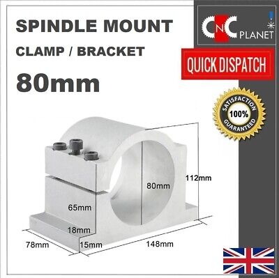 52/65mm Cast Aluminium Spindle Motor Mount Bracket Clamp CNC Motor for CNC Engraving Machine Spindle Motor Bracket Clamp 65mm 