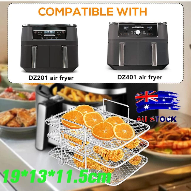 Rack For Double Basket Air Fryers, Dehydrator Rack For Ninja Foodi Dz201  Dz401 Accessories