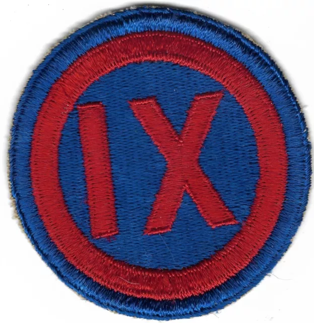 1944 Original US WWII 9th Army Corps Solider Uniform Patch USA War Collection