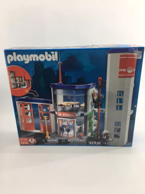 PLAYMOBIL FIRE STATION with Instructions £35.00 - PicClick UK