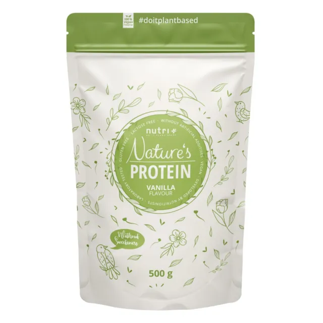 Proteína en polvo sin edulcorante - proteína en polvo 500 g - sin azúcar + vegano