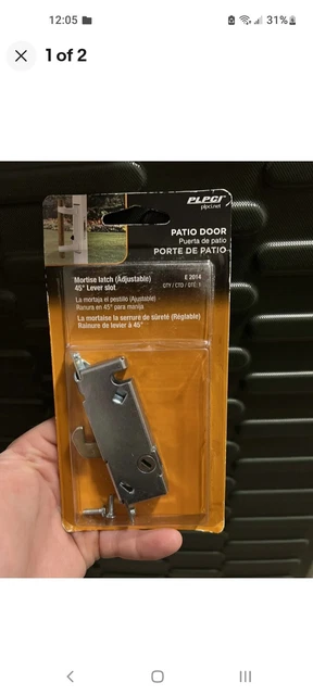 Prime Line Patio Door Mortise Latch Adjustable 45° Lever Slot E2014