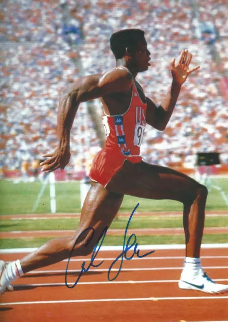 CARL LEWIS Signed Photograph - Olympics Athletics Champion - preprint