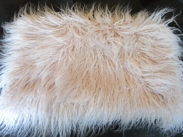 Pottery Barn Mongolian fur Lamb  Pillow cover 12 X 20 photo shoot sample