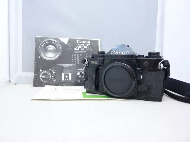 Canon A-1 A1 Spiegelreflexkamera Kamera Camera Body Gehäuse Top Inkl. Gurt