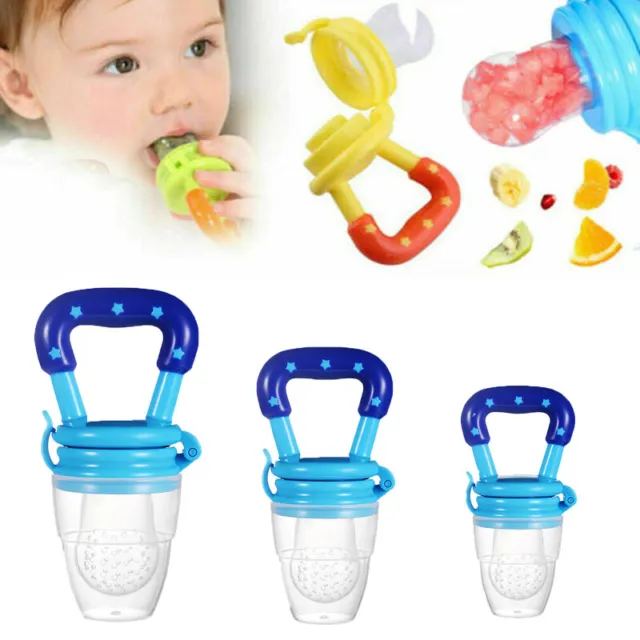 Baby Feeding Dummy Nibbles Weaning Nutrition Pacifier Fresh Food Fruit Feeder UK