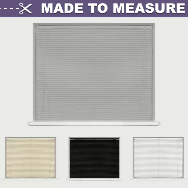 Made To Measure / Custom Made - Pvc Venetian Blinds - Black / White / Cream