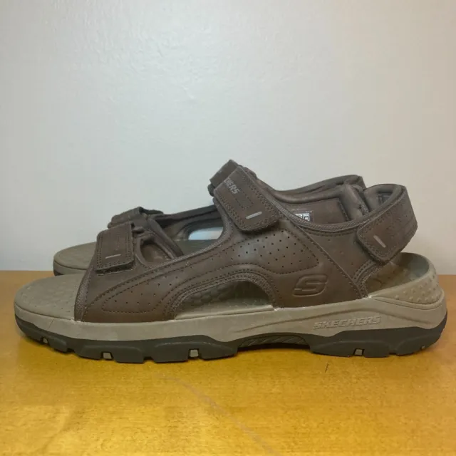 Skechers Sandals Men's Size 12 Tresmen Garo Relaxed Fit Slingback Brown 204105