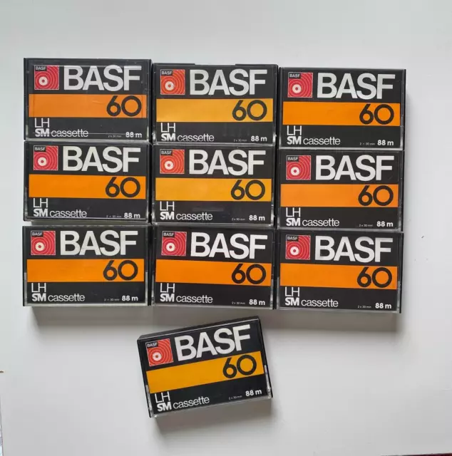 BASF 60 LH SM Audiokassetten Tape Audio Cassette Vintage 70er Jahren