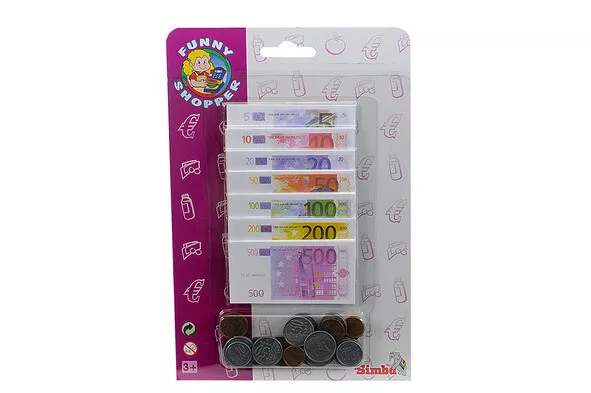 Simba Funny Shopper Euro Spielzeug Münzen Banknoten Kaufladen Kasse