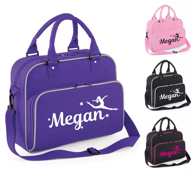 Personalised Girls Gymnastics Shoulder Dance Bag Ballet School Gym Kit